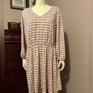 Pink patterned Nine West dress